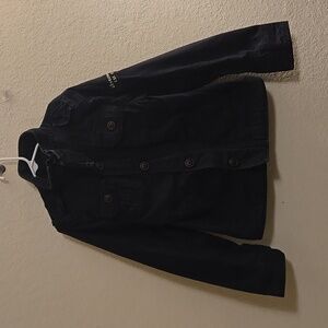 Abercrombie Kids Military Jacket - Navy Blue - XS